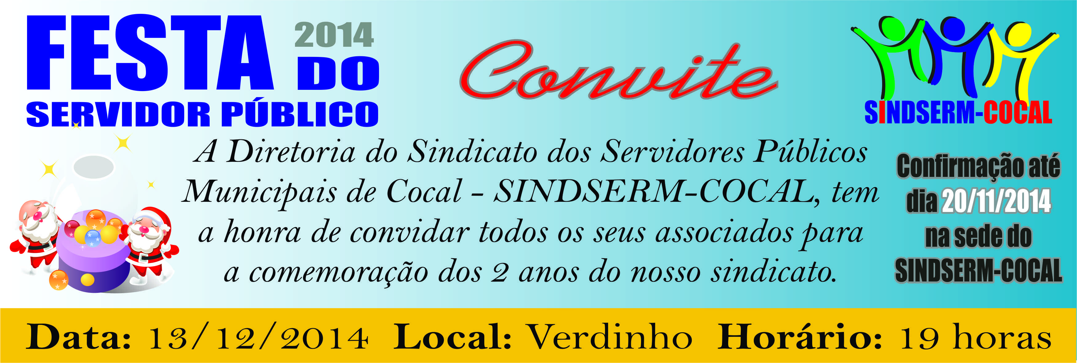 Convite AniversÁrio Do Sindserm Cocal Sindserm Cocal Sindicato Dos Servidores Públicos 4376